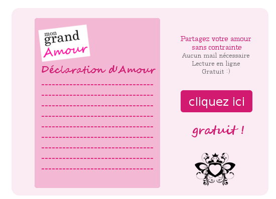 generateur declaration amour, mon grand amour